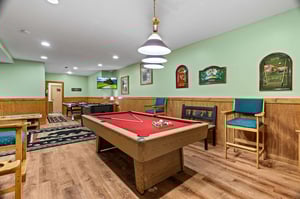 Game room at Lazy Bear Retreat, a 4 bedroom cabin rental located in Pigeon Forge