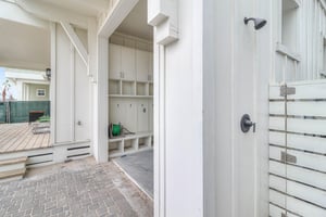 Outdoor Shower Beside Carport