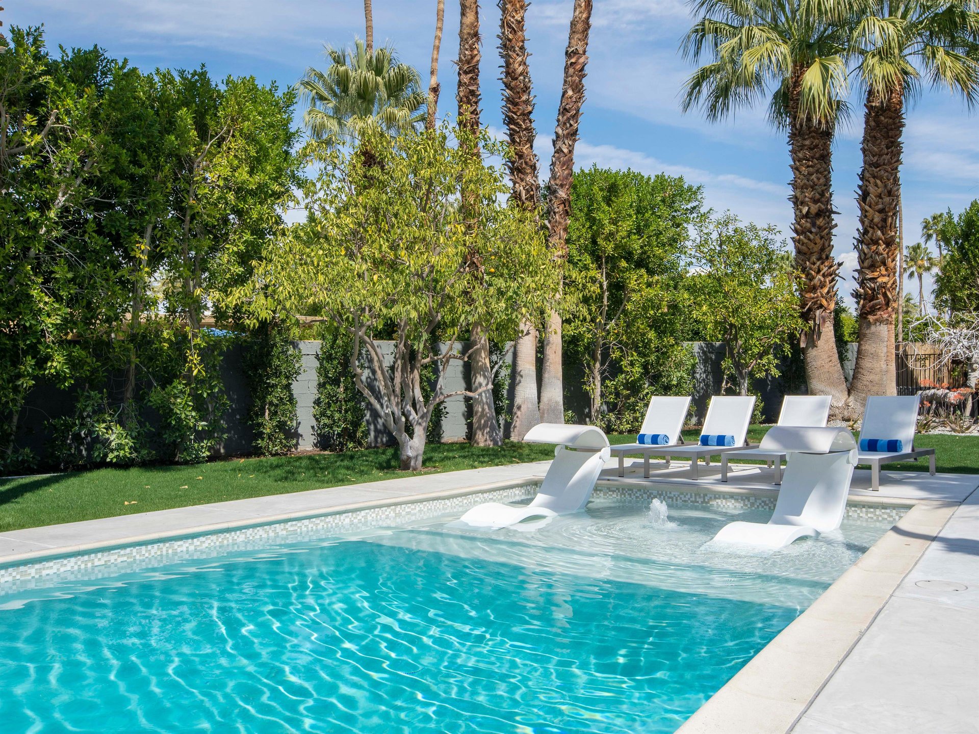 Enjoy the sundrenched backyard