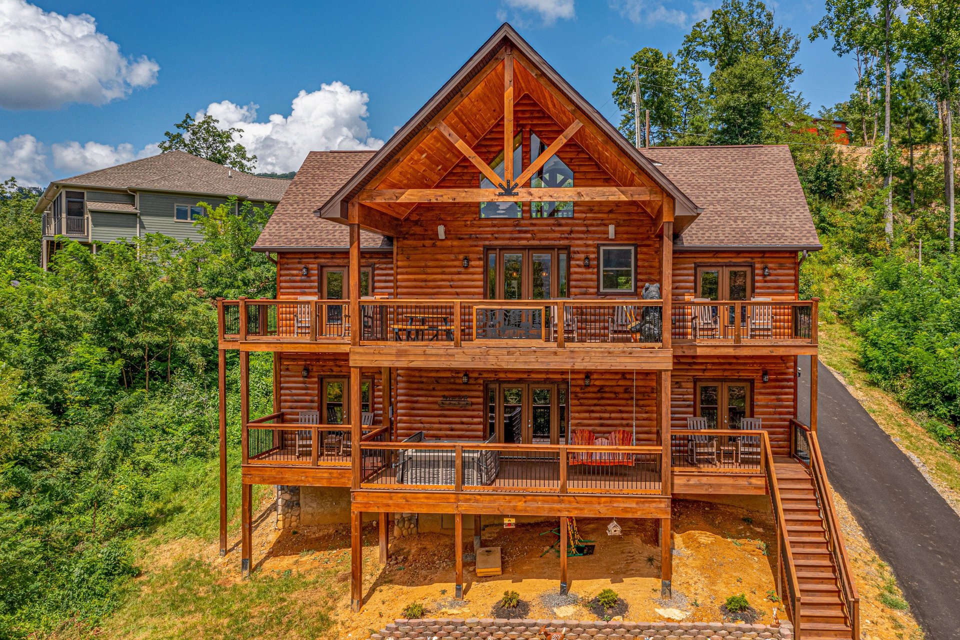 Back of Twin Peaks cabin