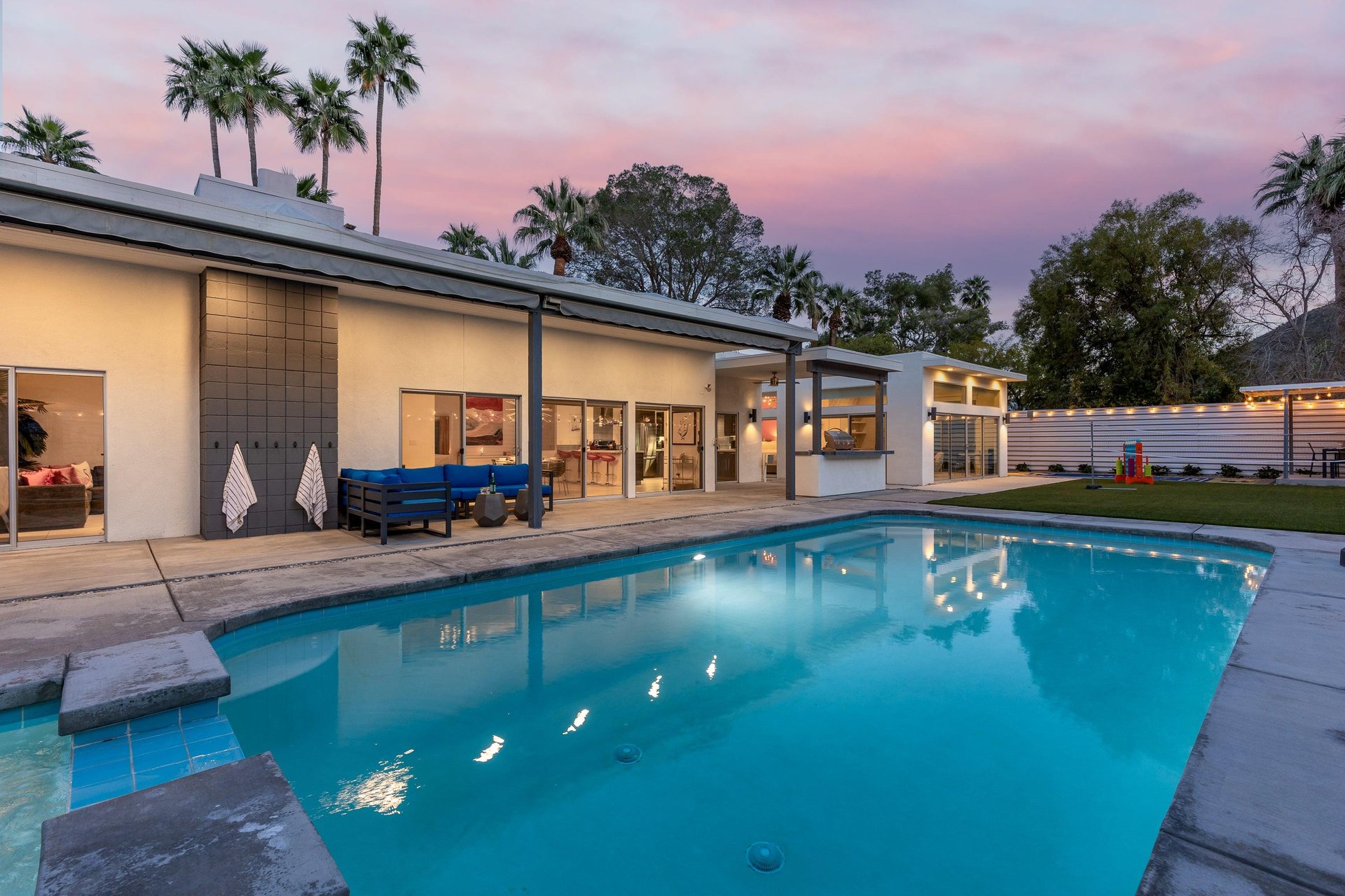 Sunsets by the pool