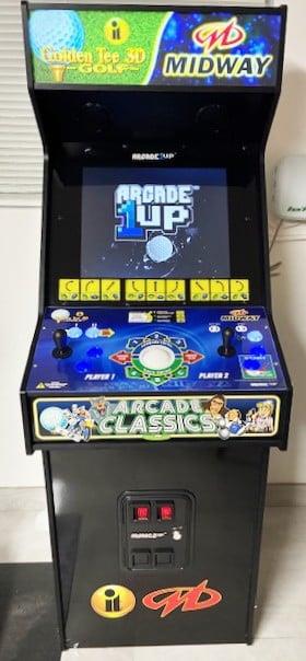 This classic arcade cabinet brings retro gaming excitement right to your stay with colorful vintage games to enjoy.