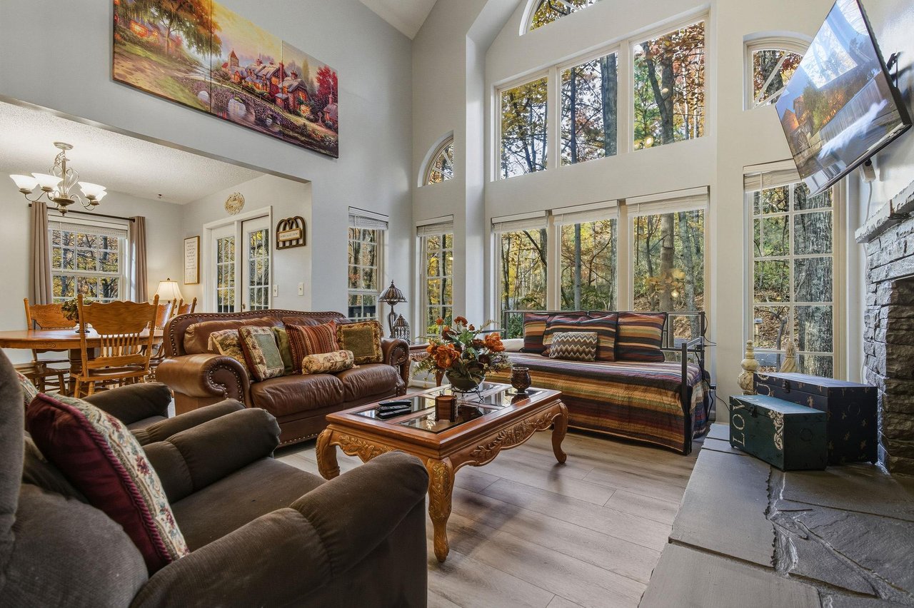 Living Room with Floor to Ceiling Windows