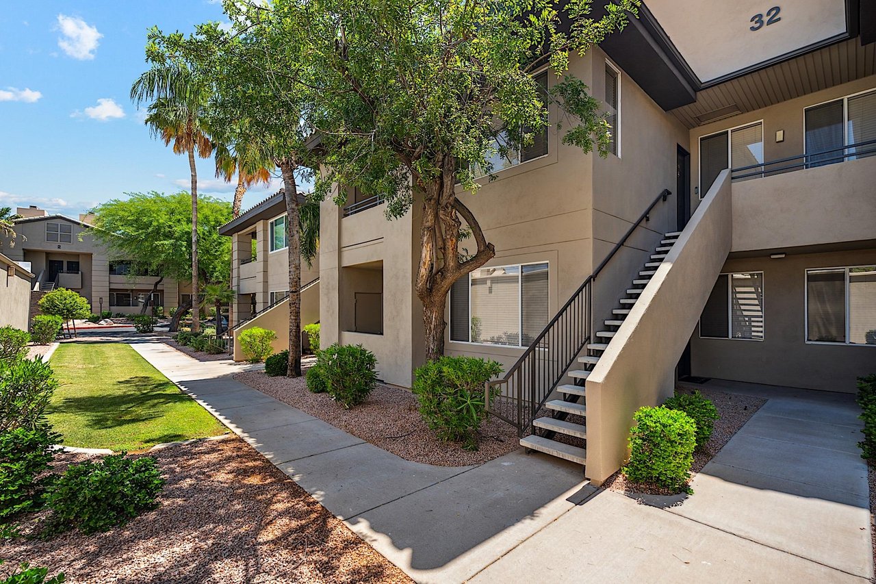 Front of condo