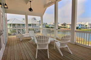 Second Floor Main Balcony View—Over Lake Colby