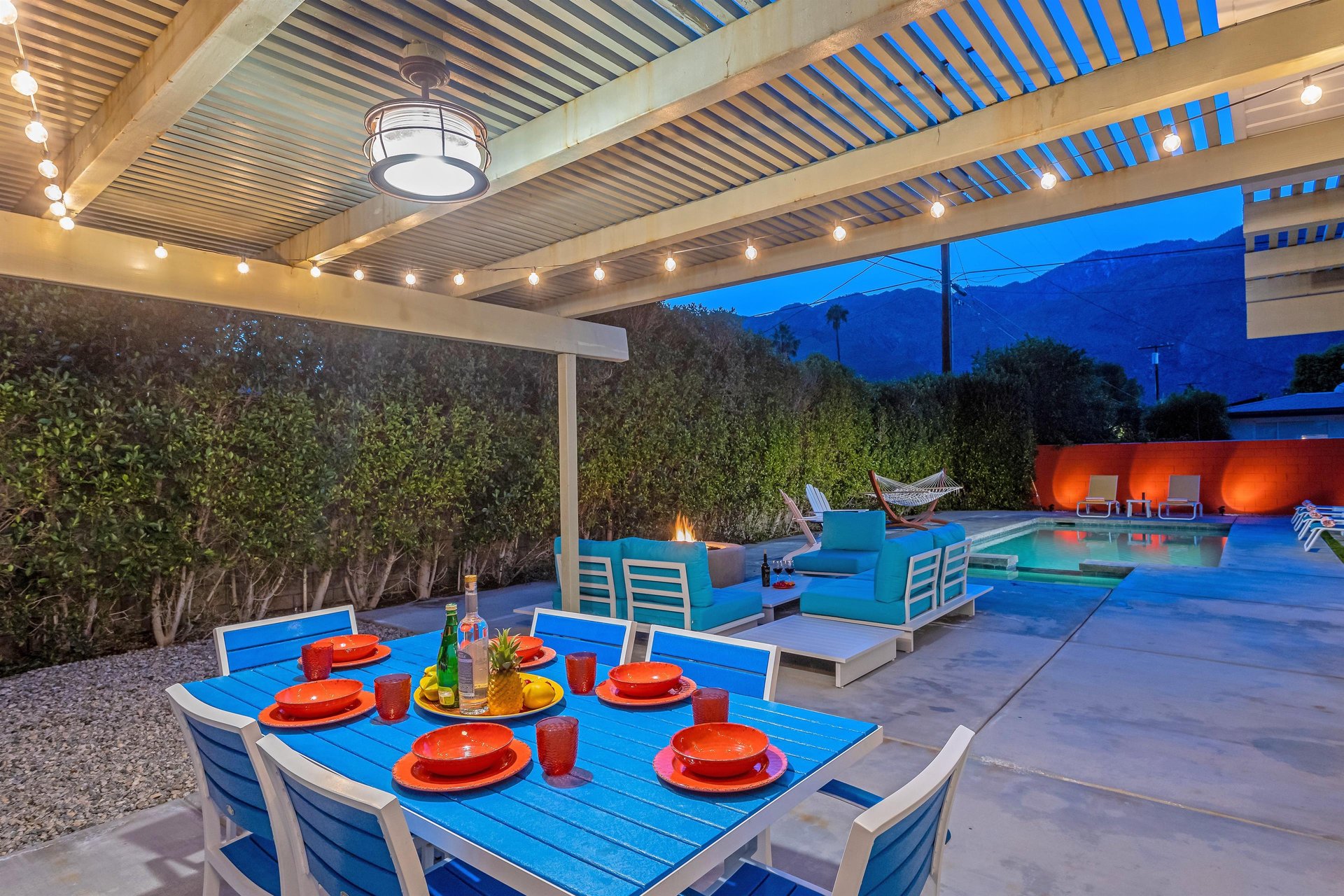 Enjoy dinner alfresco
