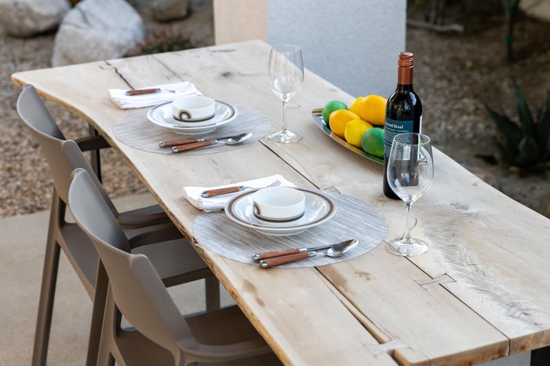 Private dining table for two