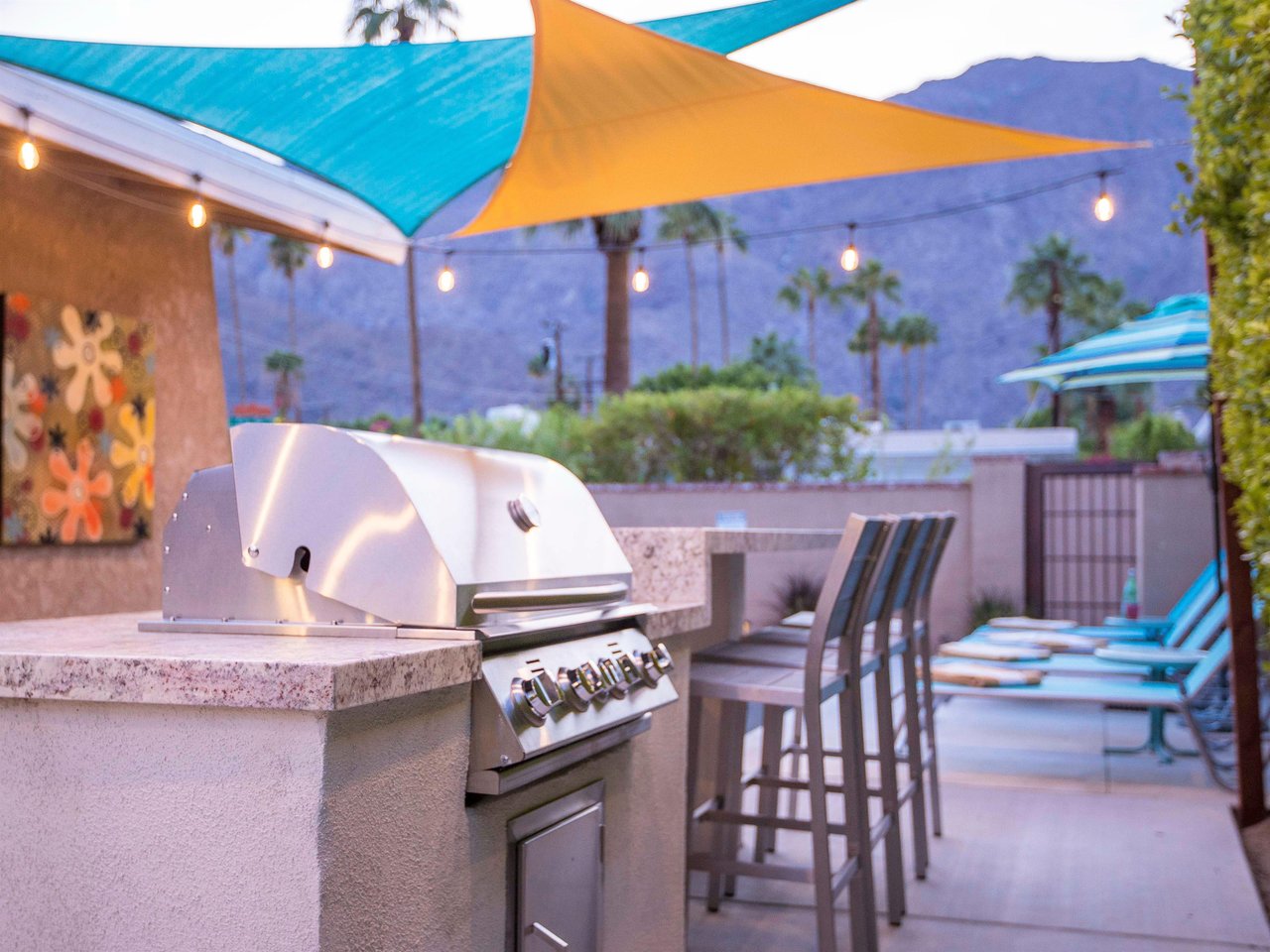 BBQ grill and outdoor dining