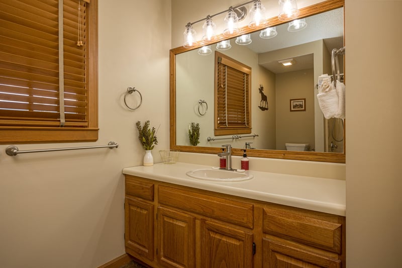 large single vanity sink