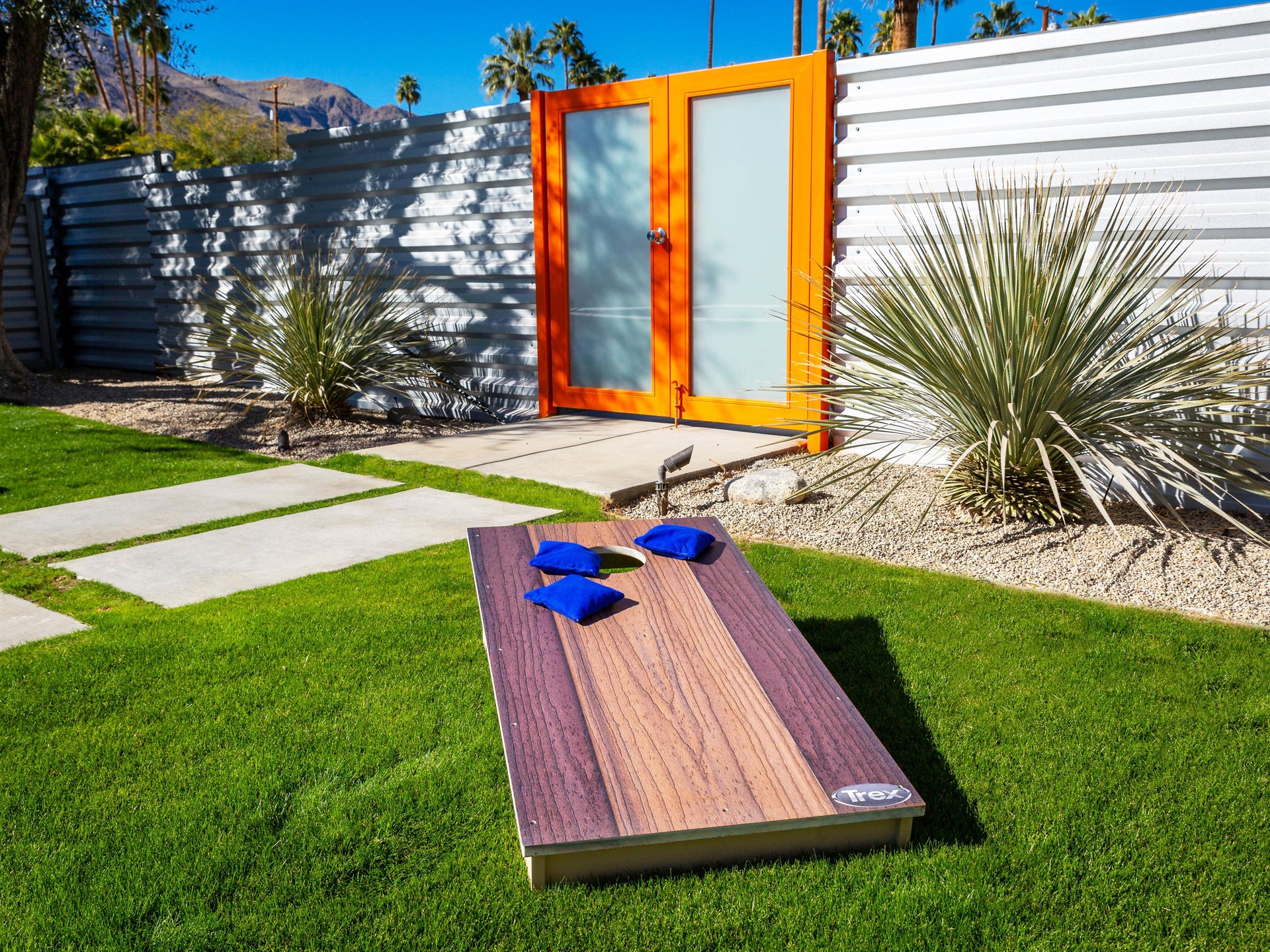 Have fun with a game of cornhole