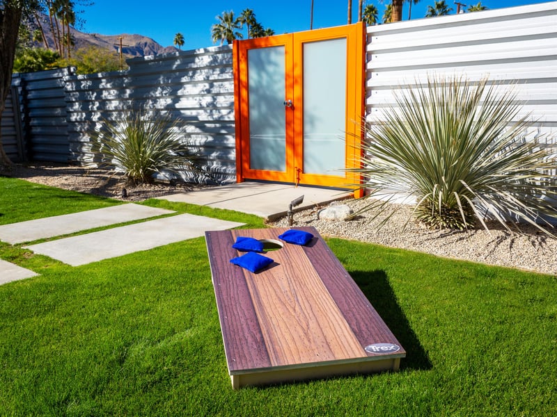 Have fun with a game of cornhole