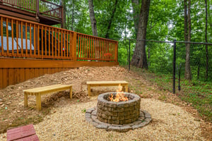 Firepit with bench seats