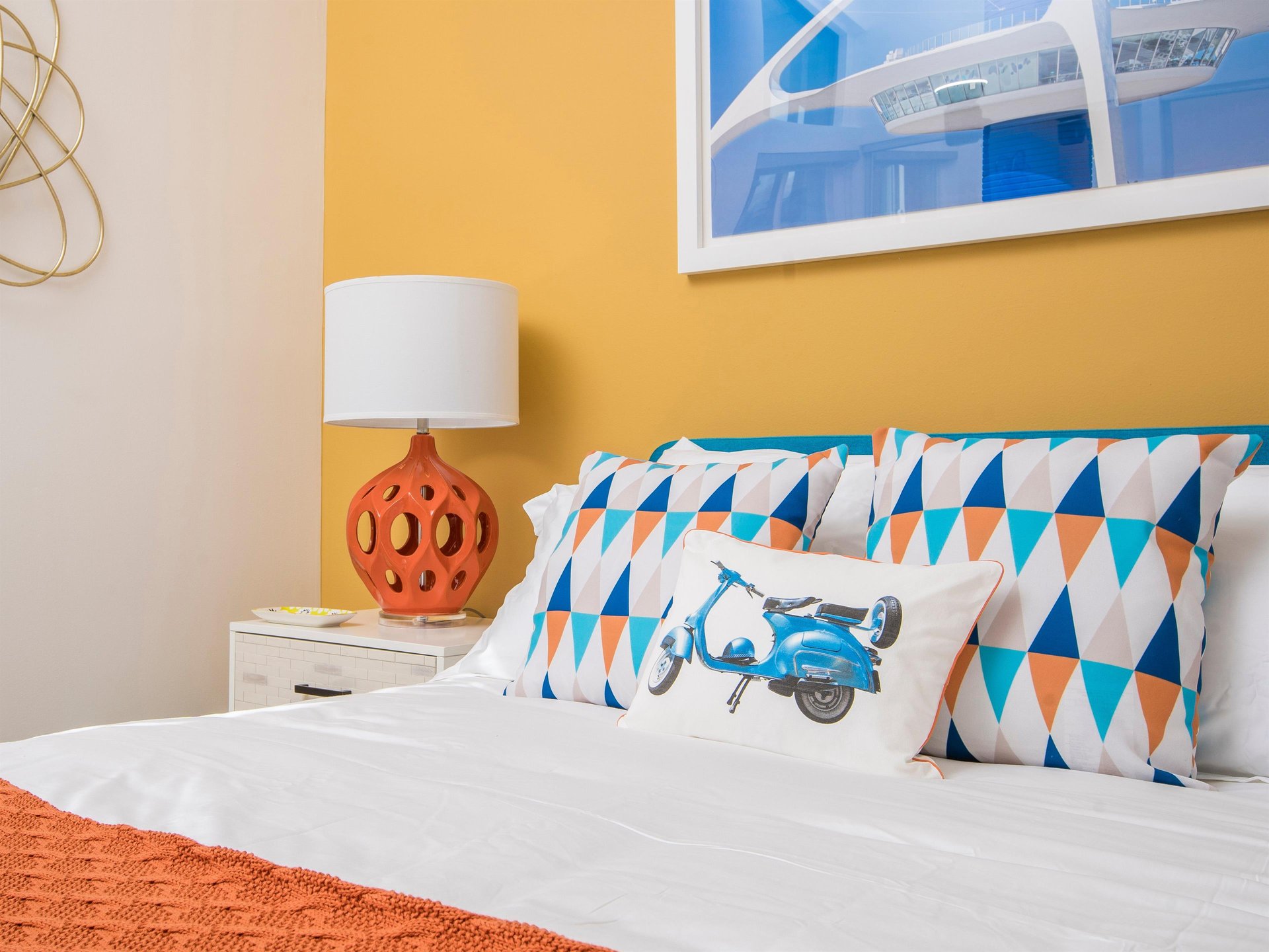 Colorful bedroom
