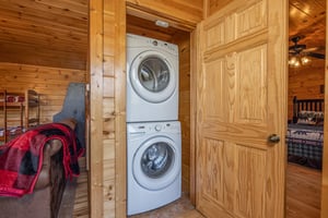 Laundry at Bears Dont Bluff, a 3 bedroom cabin rental located in Pigeon Forge