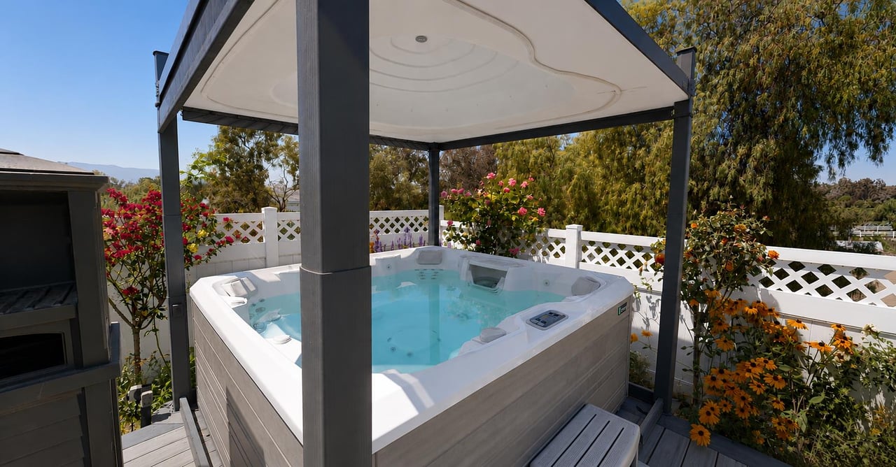 Unwind in a peaceful setting enveloped by beautiful greenery.