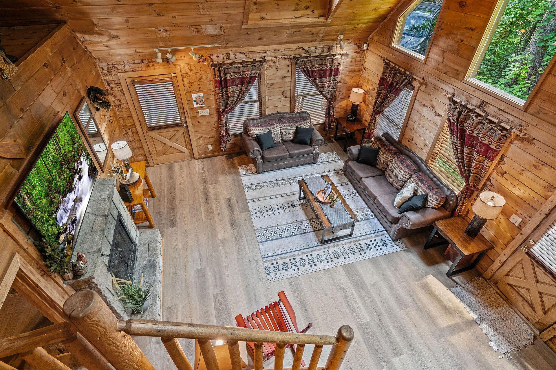 Loft View of Living Room