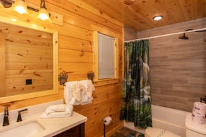 Show Tub Combo Attached Bathroom