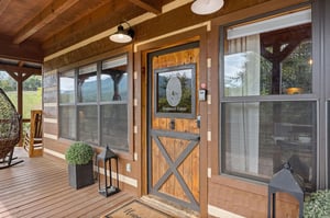 Front door to Two Dancing Bear Cubs cabin