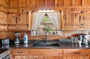 Kitchen sink with window