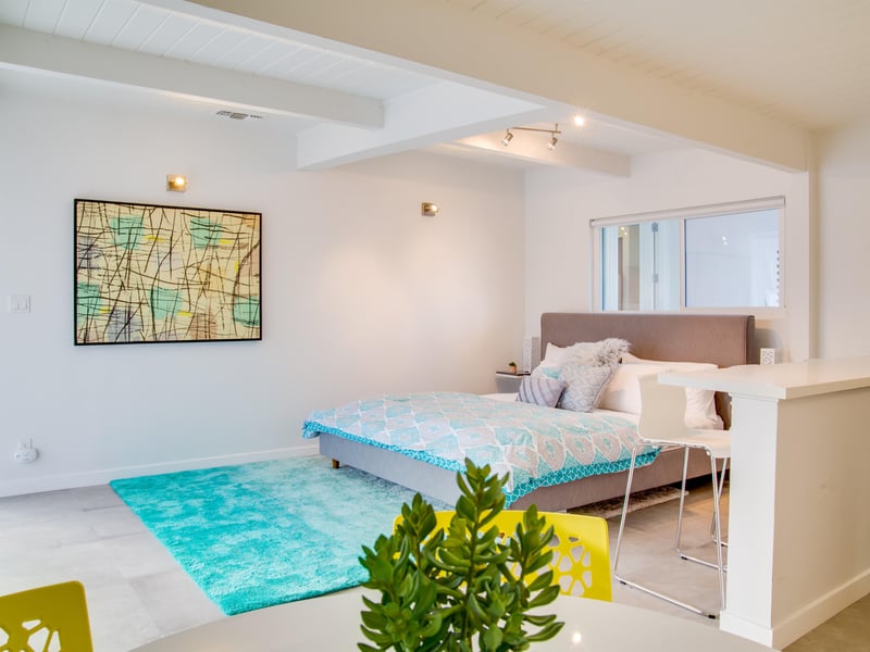 Spacious guest bedroom