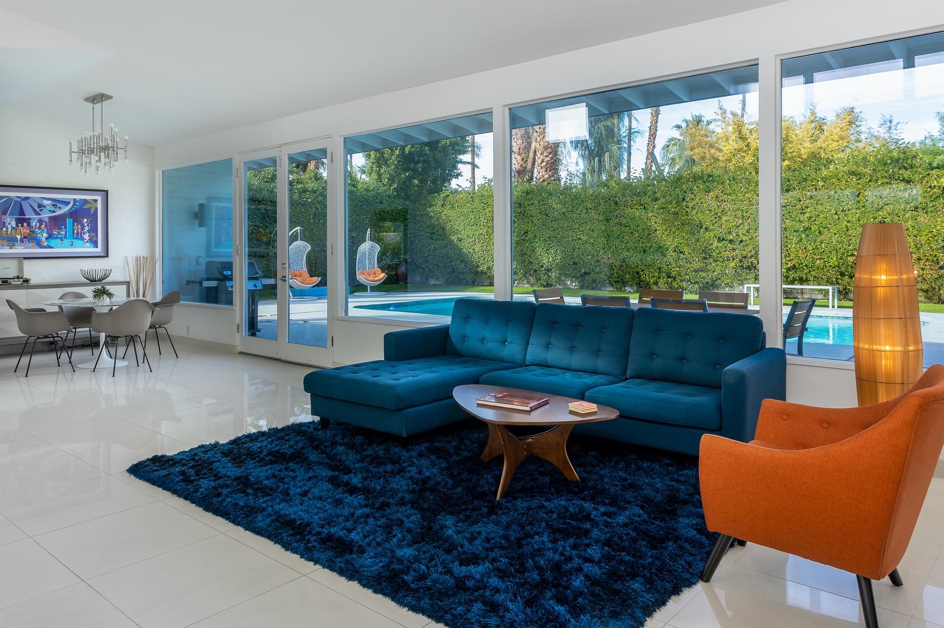 Comfy Blue Sofa