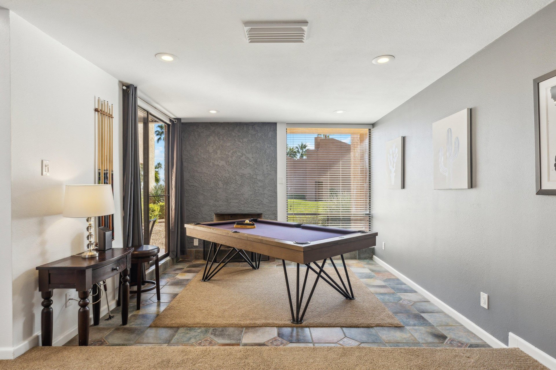Another angle of the pool room