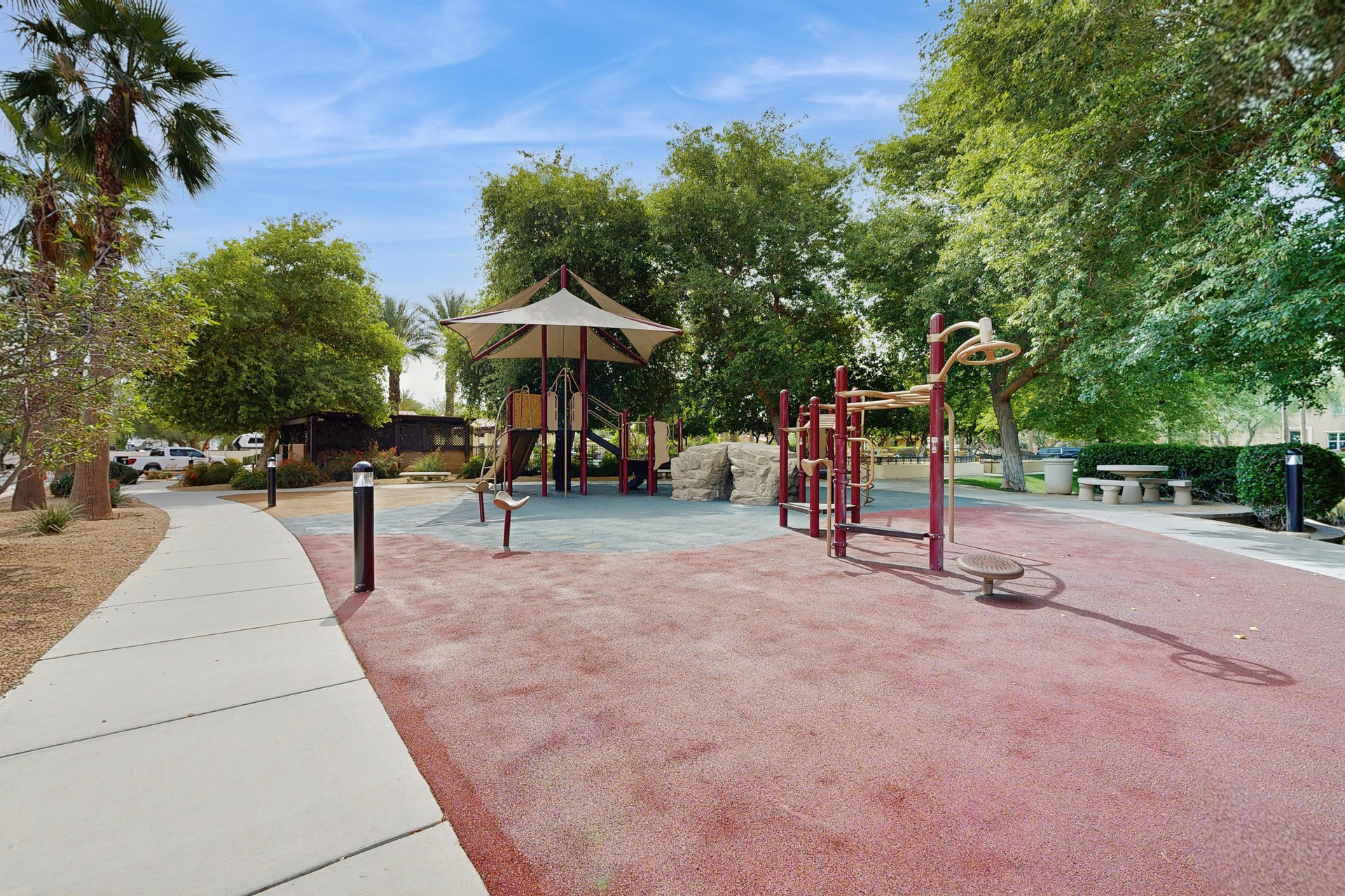 Shared playground area.