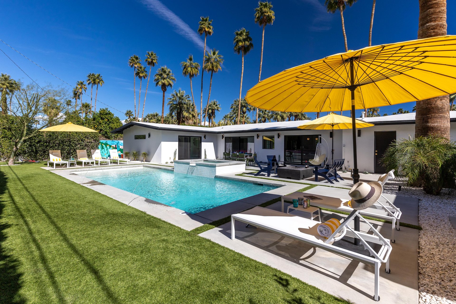 Sunny days spent by the pool
