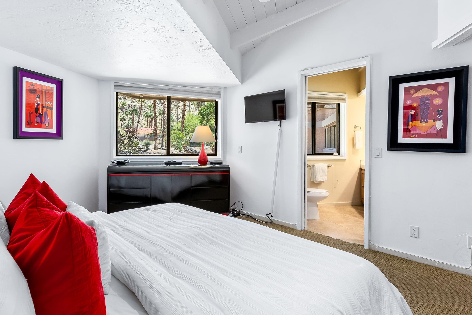 Peaceful guest bedroom