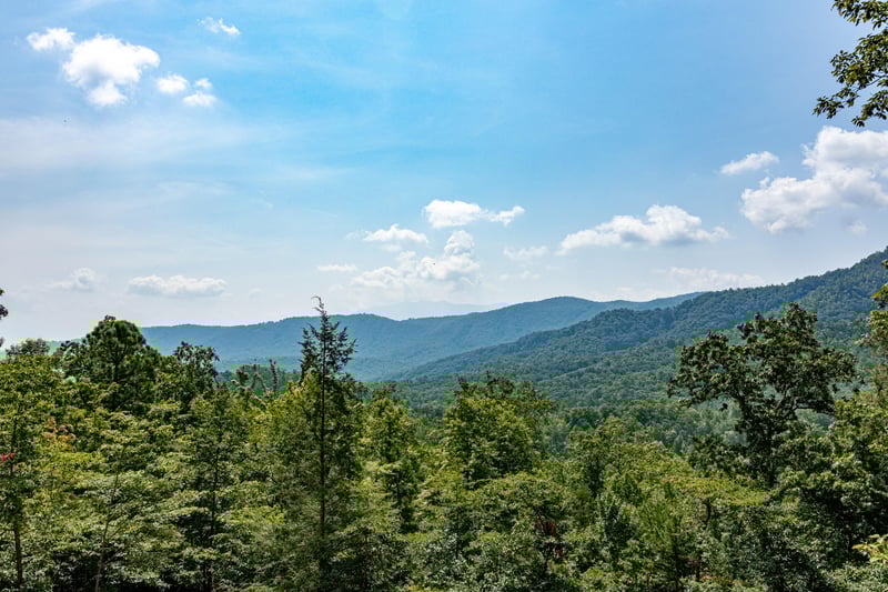 Mountain view at Js Hideaway, a 4 bedroom cabin rental located in Pigeon Forge
