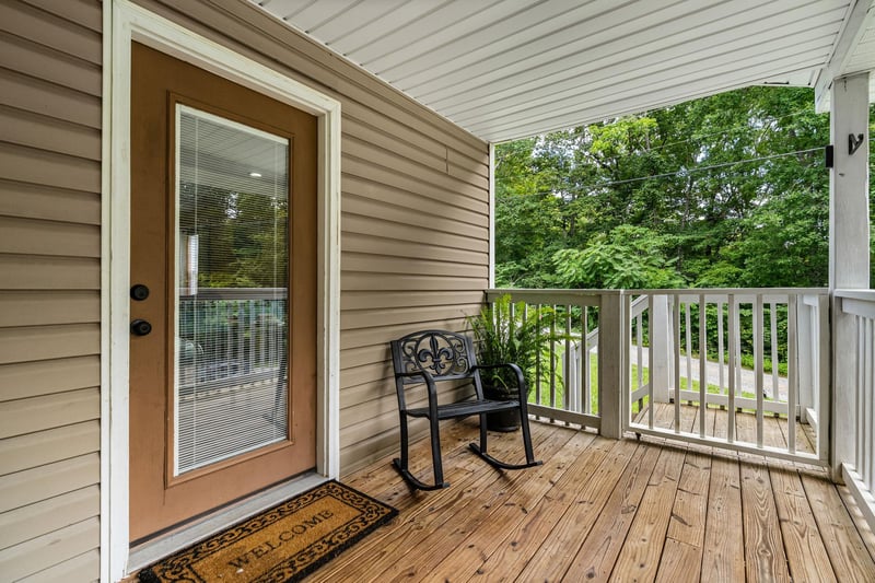 Back door with rocker