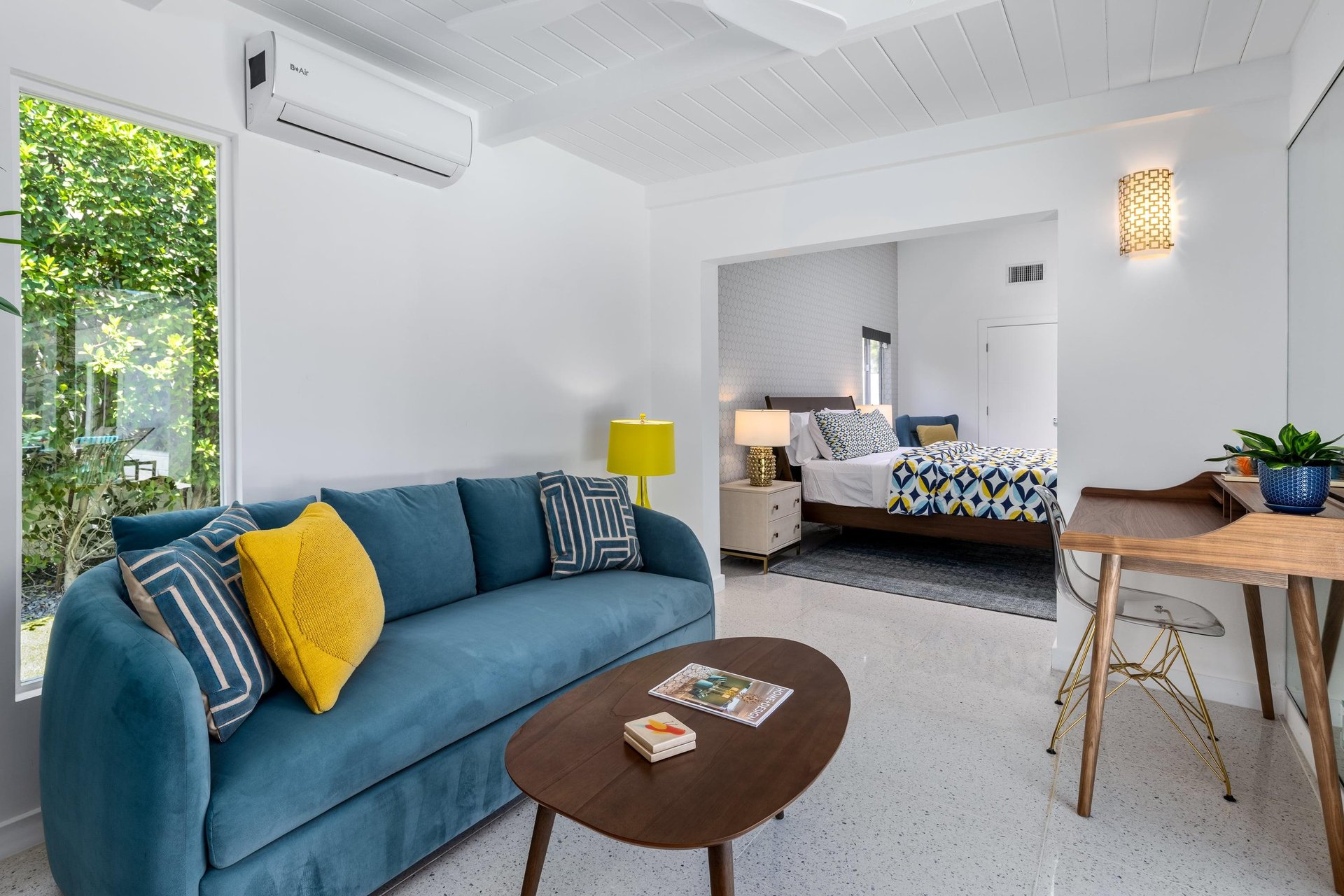 Additional view of the seating area.