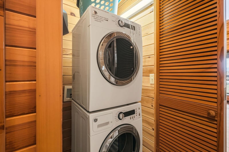 Youll appreciate the convenience of inunit laundry facilities, tucked neatly into your space with a fullsize washer and dryer ready whenever you need them.