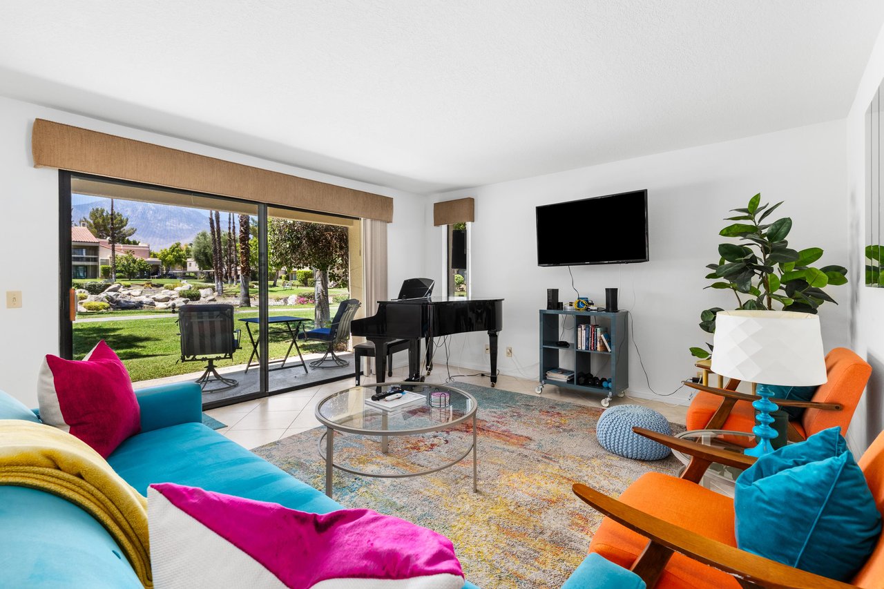 A modern 2 bedroom, 2 bathroom condo located in Cathedral City, CA