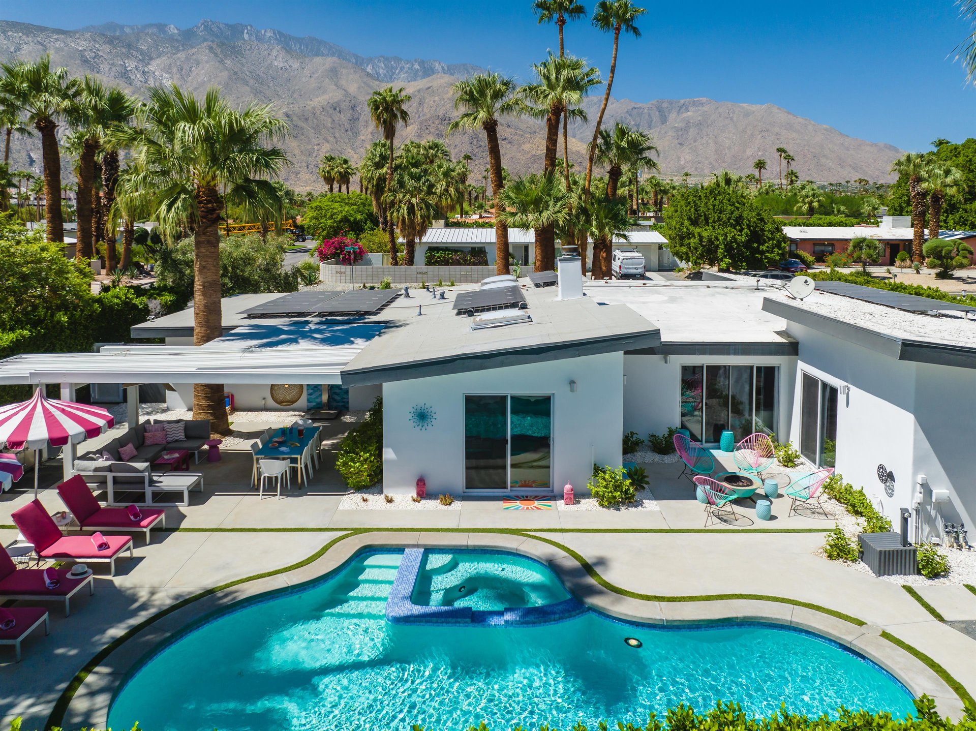 Aerial View Of Backyard