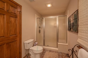Bathroom with a shower at Lazy Bear Retreat, a 4 bedroom cabin rental located in Pigeon Forge