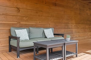 Deck couch and tables