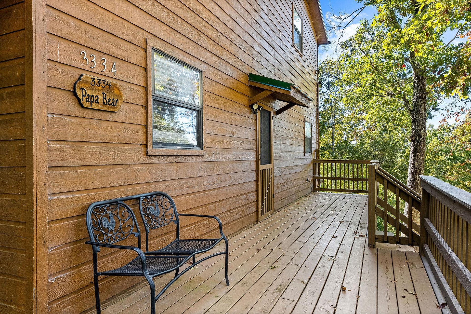 Side door to Papa Bear cabin
