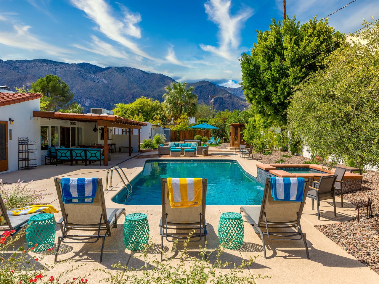 Enjoy the completely private pool yard