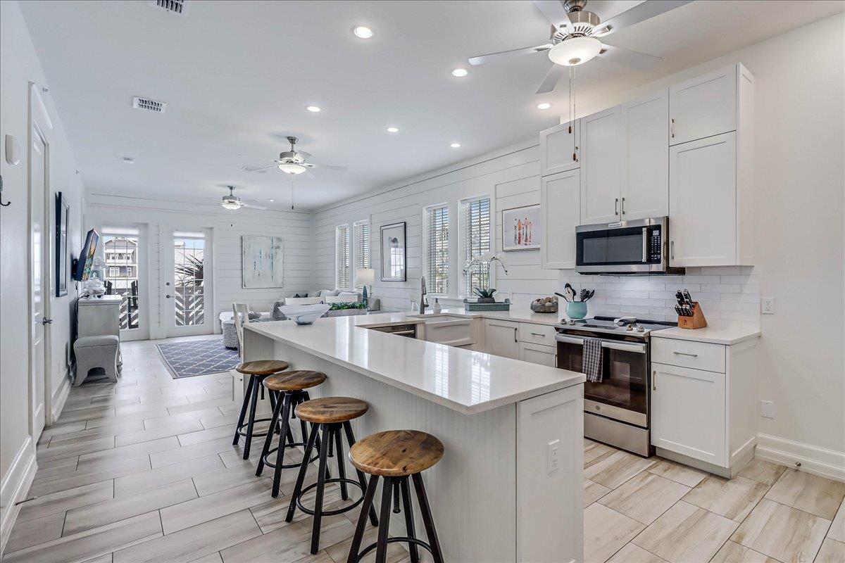 Kitchen With Bar Seating