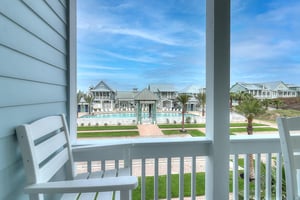 Front Dining Balcony Overlooking the Pool, 2nd Floor