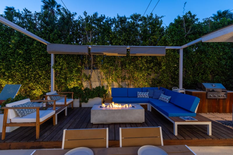 Enjoy time around the fire pit with your friends and family