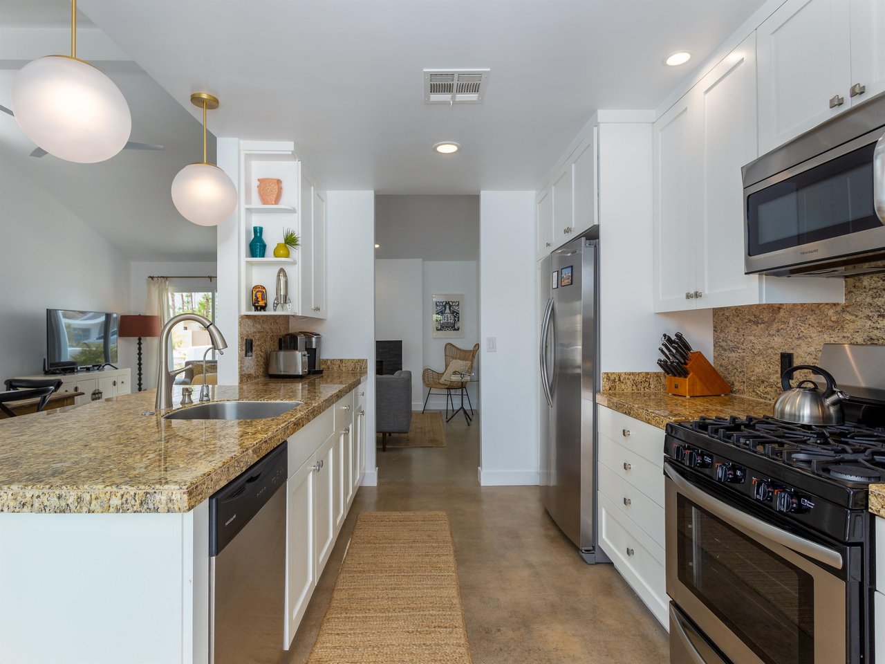 Open concept living with Kitchen and Dining Room