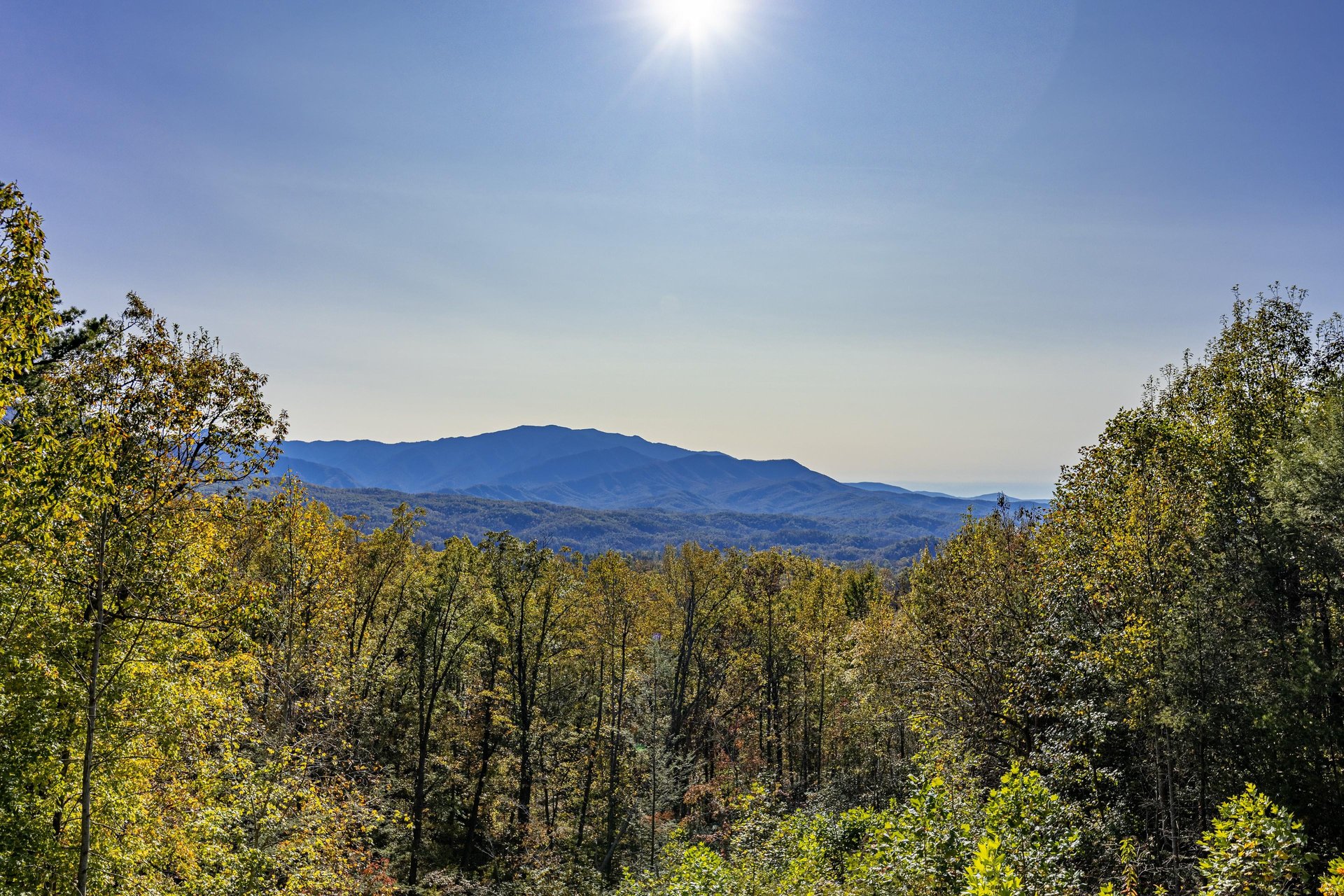 Mountain view from Grizzlys Den cabin