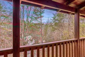 View from Deck at Livin Simple, a 2 bedroom cabin rental located in Pigeon Forge