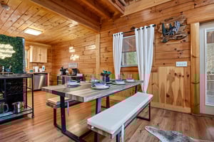 Indoor dining picnic table