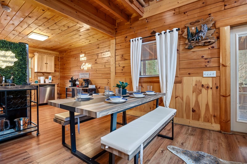 Indoor dining picnic table