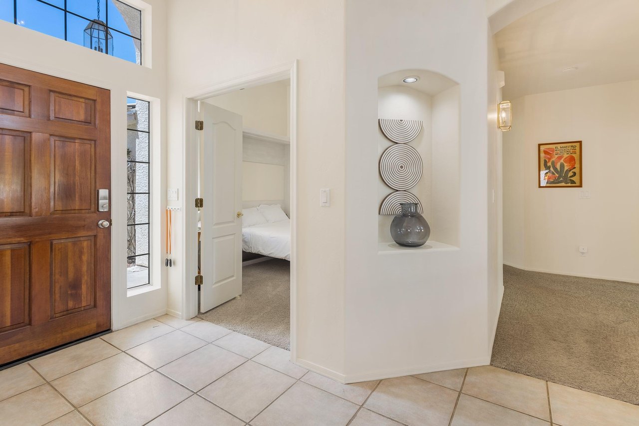 Front entrance with Den to your left