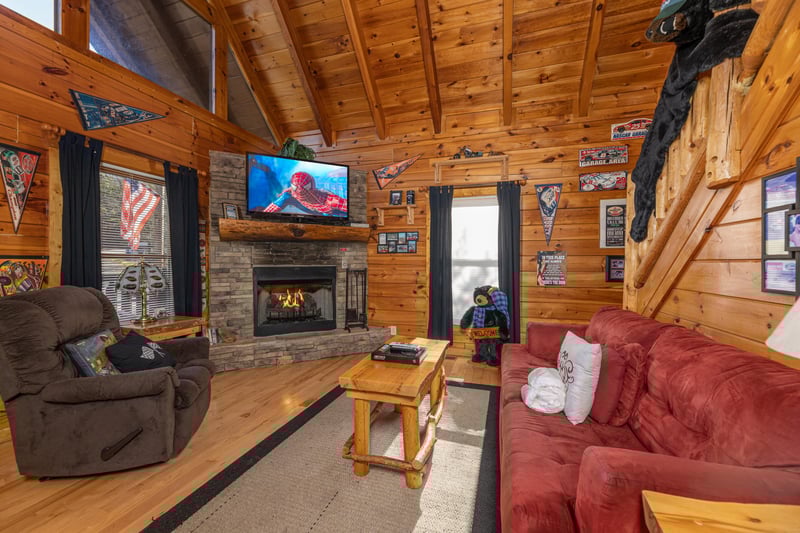Living Room Fireplace Area