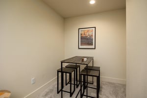 Table and Chairs in the game room at Hickory Haven